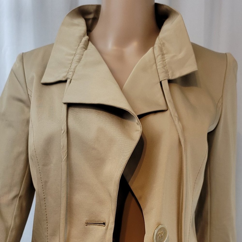 Valentino Beige Fitted Unlined Blazer